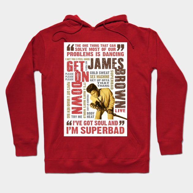 James Brown - The Godfather of Soul Hoodie by PLAYDIGITAL2020